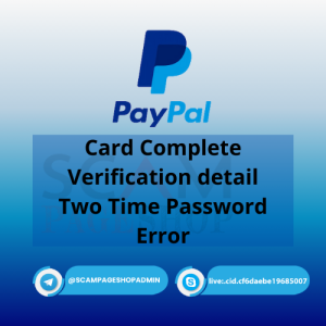 PayPal Scam Page